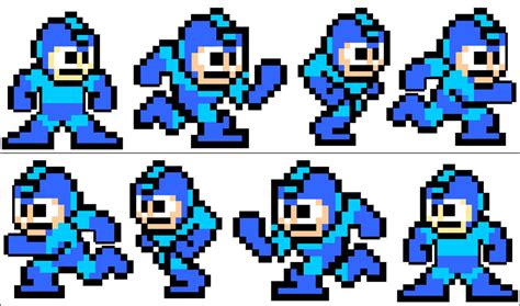 Megaman Running Sprites by Cobalt-Blue-Knight on DeviantArt