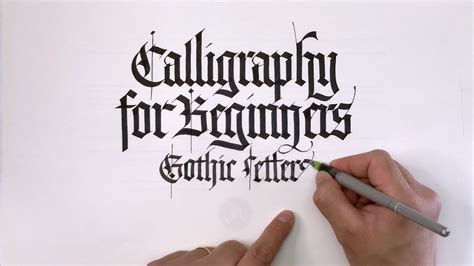 Online Calligraphy Class 4: The Gothic Letters on Behance