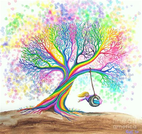 Still More Rainbow Tree Dreams Painting by Nick Gustafson - Pixels