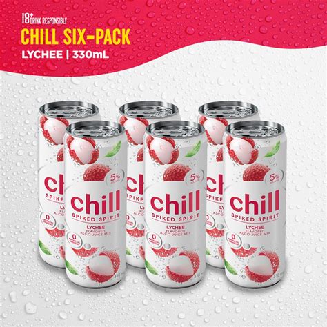 CHILL SPIKED SPIRIT 330ml - LYCHEE Chill-Numan Six Pack - 6 Lychee - 5% Alcohol, 0 fat | Shopee ...