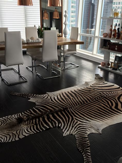 real zebra skin rug for living rooms