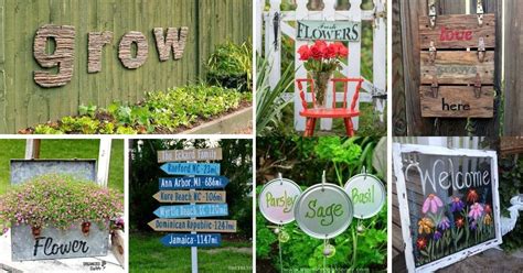 43 DIY Garden Signs to Beautify and Decorate Your Garden - DIY & Crafts