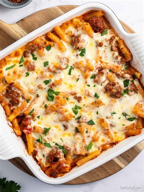 Best Baked Ziti Recipe - Belly Full