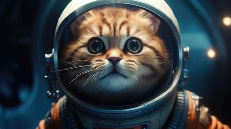 Premium Photo | A cat in a space suit