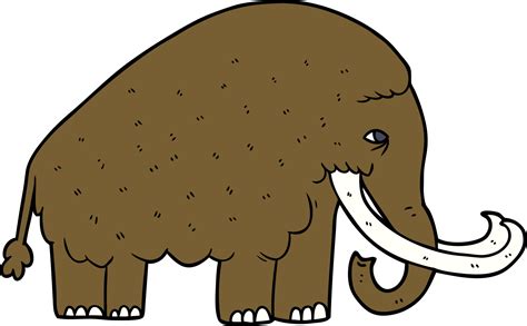 Vector cartoon mammoth 12481691 Vector Art at Vecteezy