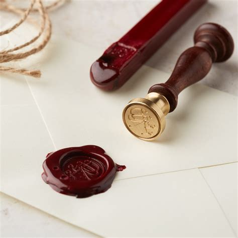 Including 'A' Double Initial Wax Seal Set Letter Combinations AA