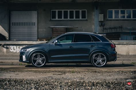 King of Convenience: Black Audi Q3 Quattro on Vossen Wheels — CARiD.com Gallery