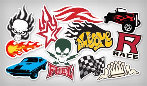 Custom Flame & Racing Stickers | High Quality