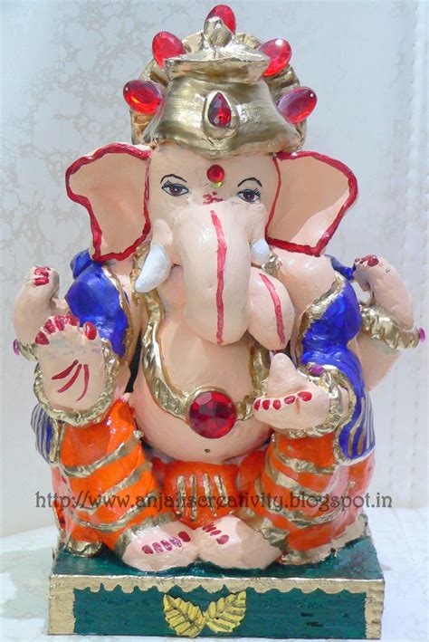 Anjali's Creativity: Ganesh Idol Making