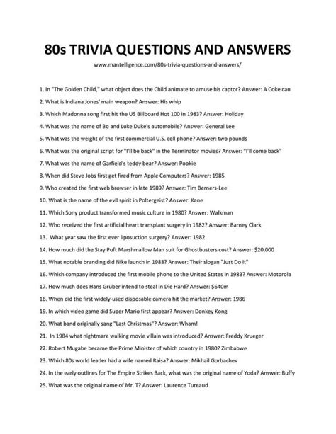 80s Horror Movie Trivia Questions And Answers | Trivia Questions and Answer