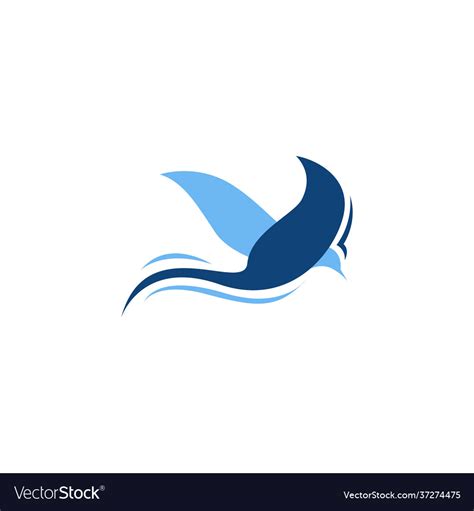 Abstract bird logo concept design Royalty Free Vector Image