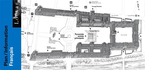 The Louvre Museum Paris map - Map of The Louvre Museum Paris (France)