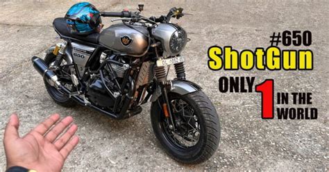 First ever Royal Enfield Interceptor 650 modified to look like Shotgun 650 [Video]