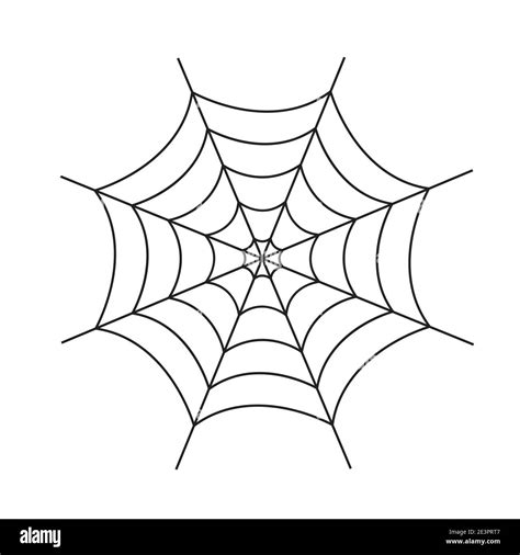 Spider web cobweb vector icon, Spiderweb border circle cartoon net clipart Stock Vector Image ...