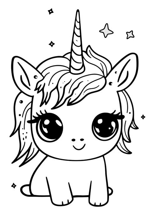 Magical Fun: Free Printable Unicorn Cute Coloring Pages for Kids