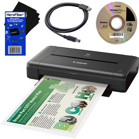 Canon Wireless Mini Printer Pixma iP110 Compact Mobile Printer + USB Cabl & Hero 13803241792 | eBay