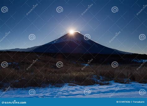 Sunrise at Top of Mountain Fuji Stock Photo - Image of asia, japan: 51497436