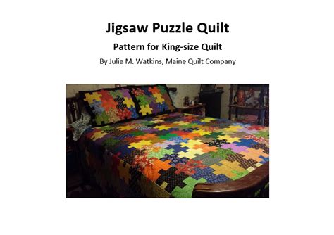 Jigsaw Puzzle Quilt Pattern PDF File | Maine Quilt Company