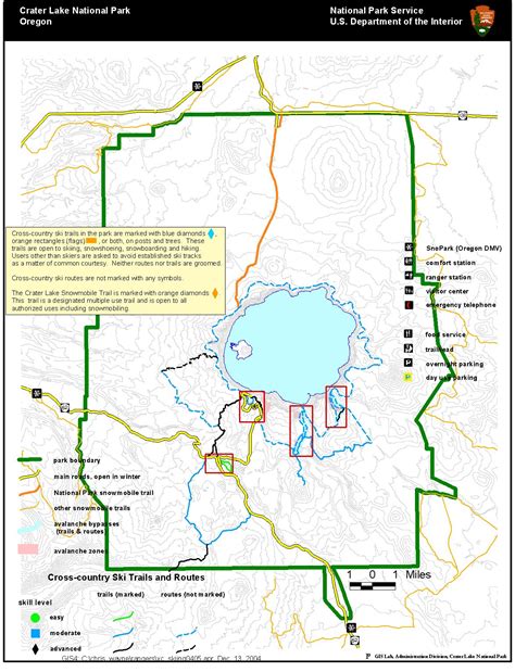 Crater Lake National Park Map - Crater Lake National Park • mappery