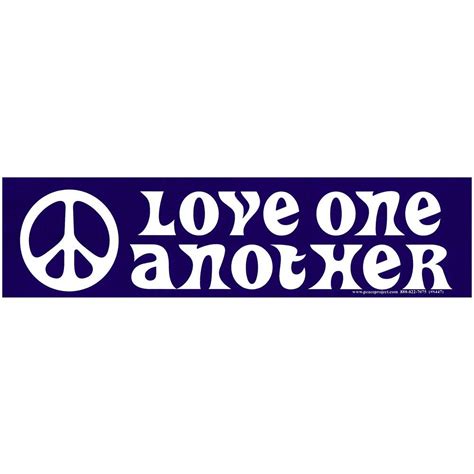 Love One Another Bumper Sticker | Bumper stickers, Words, Love one another