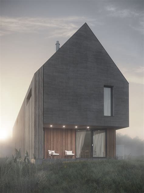 Modern barn house :: Behance