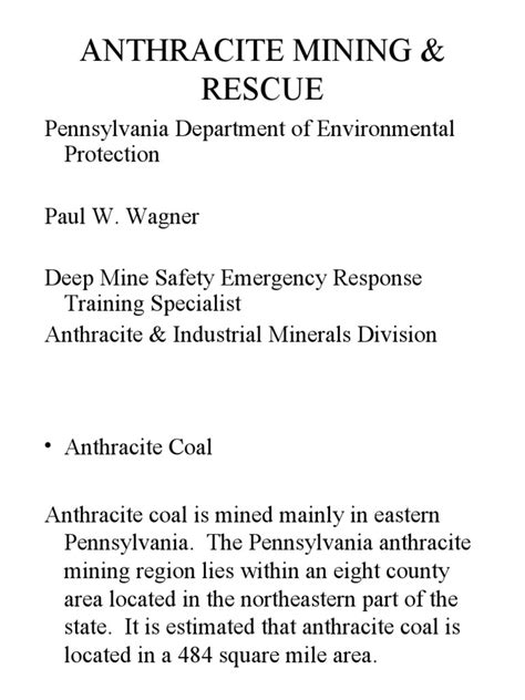 Anthracite Mining | PDF | Coal Mining | Mining