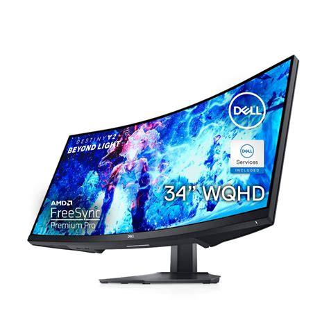 Dell Curved Gaming Monitor 34 Inch Curved Monitor with 144Hz Refresh Rate, WQHD (3440 x 1440 ...