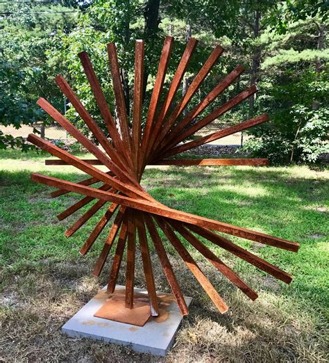 Large Modern Abstract Sculpture Made From Corten Steel adorne - Etsy ...