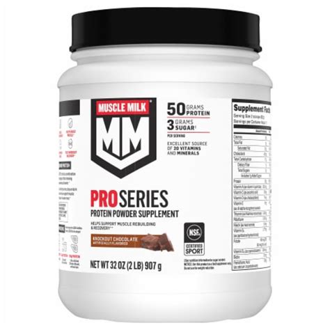 Muscle Milk® Pro Series Knockout Chocolate Protein Powder, 32 oz - Kroger