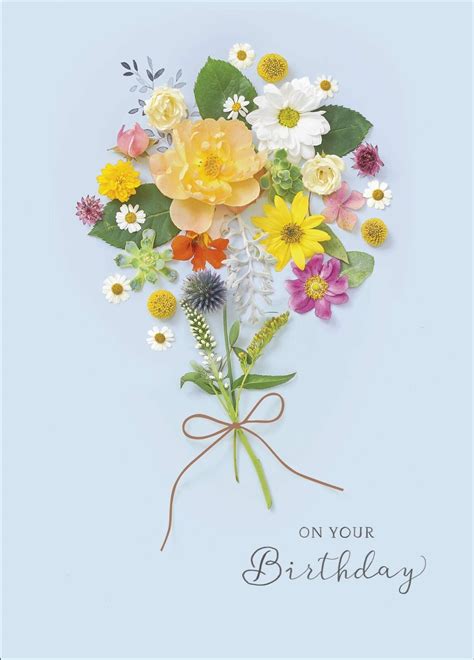 On Your Birthday Floral Birthday Greeting Card Into The Meadow Range ...