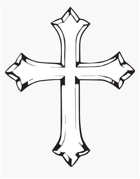 Tattoo Christian Cross Drawing Latinsk Kors - Jesus Cross Drawing, HD ...