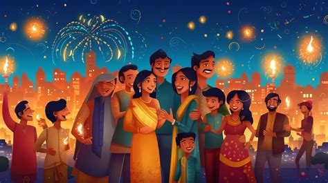 Premium AI Image | Happy indian family celebrating Diwali festival ...