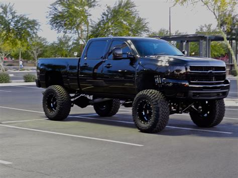 Lifted Jacked Chevrolet Silverado - this may be a bit too high...lol ...