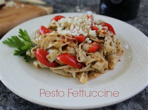 Pesto Fettuccine Recipe recipe | Chefthisup