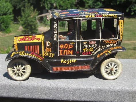 Marx Old Jalopy Tin Litho Wind Up Car 1930's Rare by LeftoverStuff