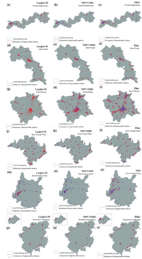 Ratio between the impervious surface extracted from different nighttime ...