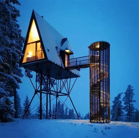 The Stunning Norwegian Forest Cabins On Stilts