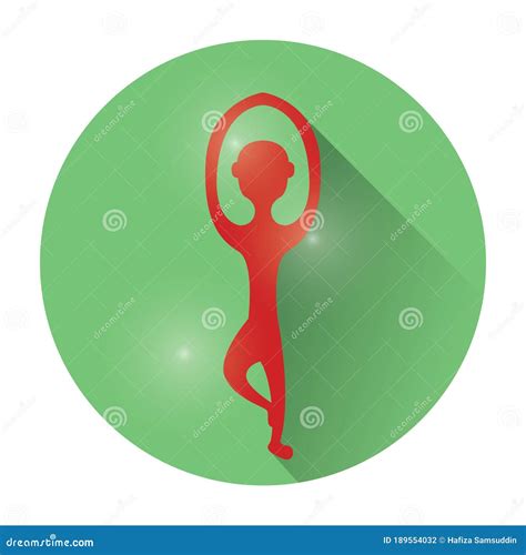 Yoga Tree Pose. Vector Illustration Decorative Design Stock Vector - Illustration of balancing ...