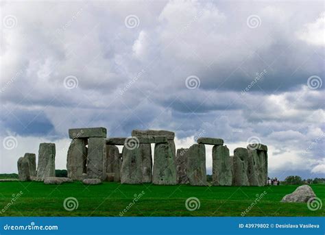 Stonehenge stock photo. Image of megalithic, clouds, monument - 43979802