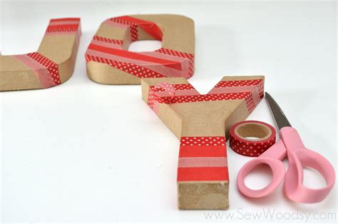 Washi Tape Joy Letters - Sew Woodsy