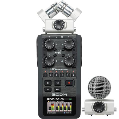 Zoom H6 Handy Recorder with Interchangeable Microphone System H6