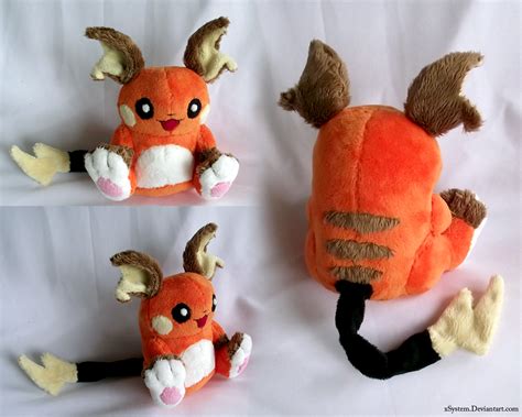 Raichu Plush by xBrittneyJane on DeviantArt