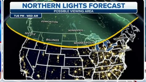 Geomagnetic Storm Watch in effect as dazzling auroras could be on display from Seattle to Boston ...