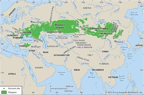 Mongolian Steppes Map - Share Map