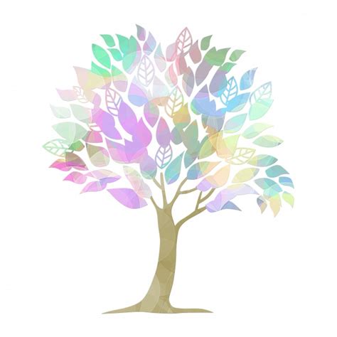 Tree Colorful Clipart Illustration Free Stock Photo - Public Domain ...