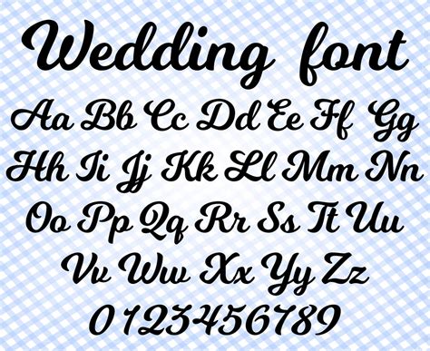 Cursive font svg Cricut font Wedding font svg Font writing | Etsy