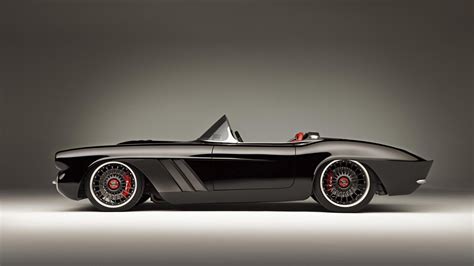 Black convertible coupe, car, road, Chevrolet Corvette, c1 rs HD wallpaper | Wallpaper Flare