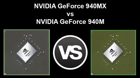 NVIDIA GeForce 940MX vs GeForce 940M – benchmarks and comparison