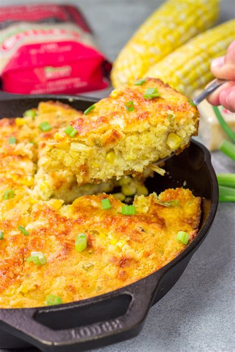 Cheesy Skillet Cornbread | Spicedblog