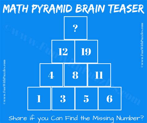 Easy Pyramid Math Puzzle: Find the Missing Number!